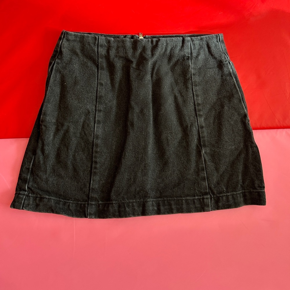 TOPSHOP petite size 4 moto mini skirt
